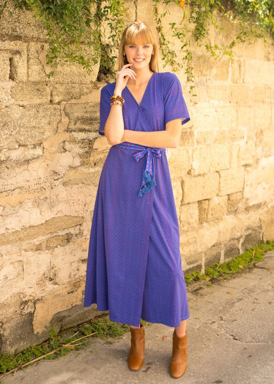 Cabana Life Women's Bar Harbor Tassel Maxi Dress - Boho Beach Cover Up Summer Long Dress