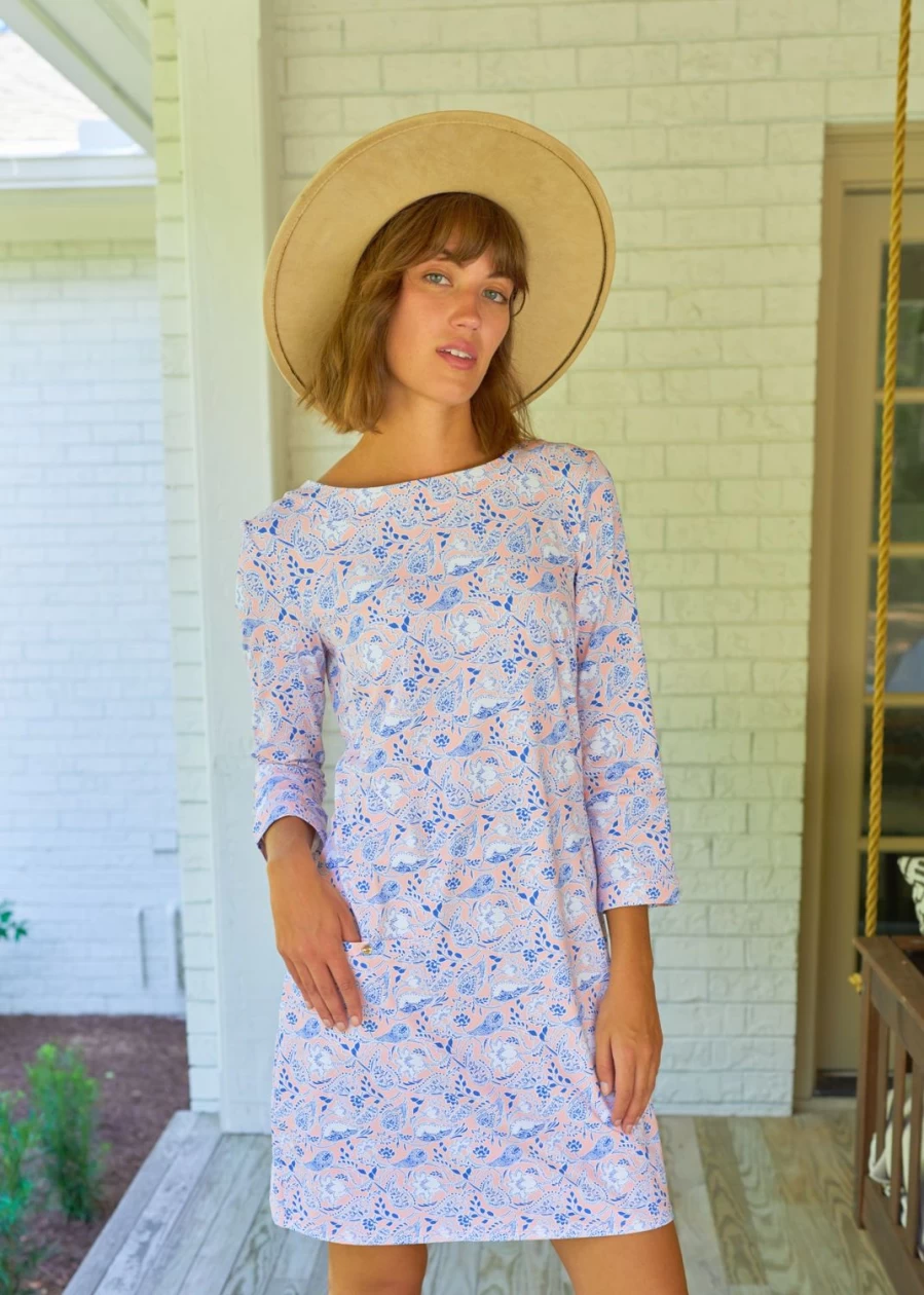 Cabana Life Women's Marion Square Cabana Shift Dress - Summer Beach Cover-Up