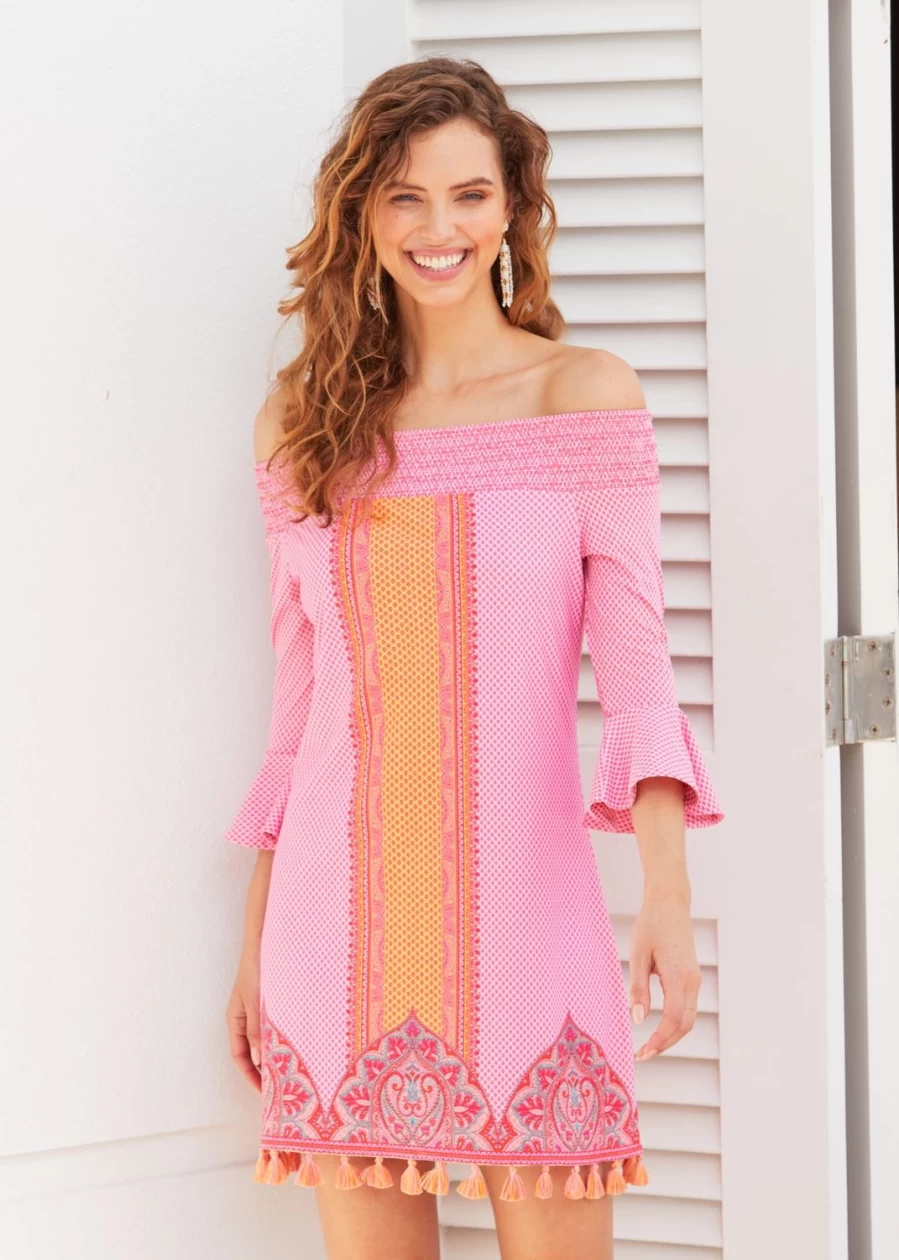 Cabana Life Women's Boca Raton Off-The-Shoulder Summer Dress