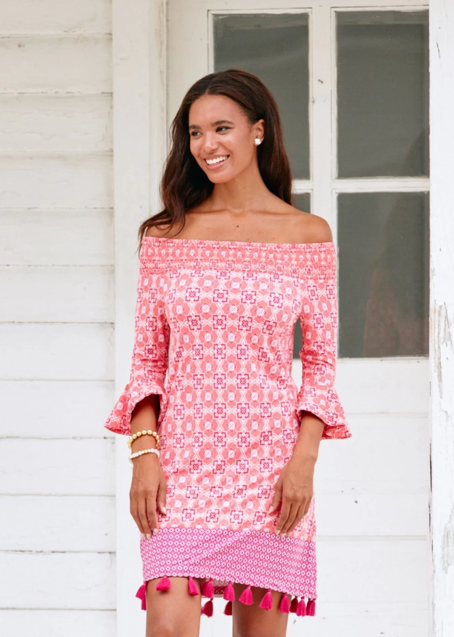 Cabana Life Women's Coral Gables Off-The-Shoulder Summer Dress