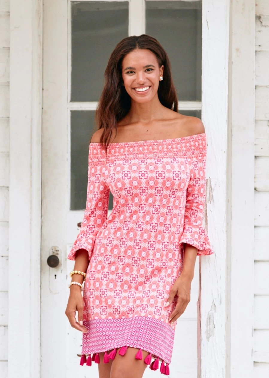 Cabana Life Women's Coral Gables Off-The-Shoulder Summer Dress