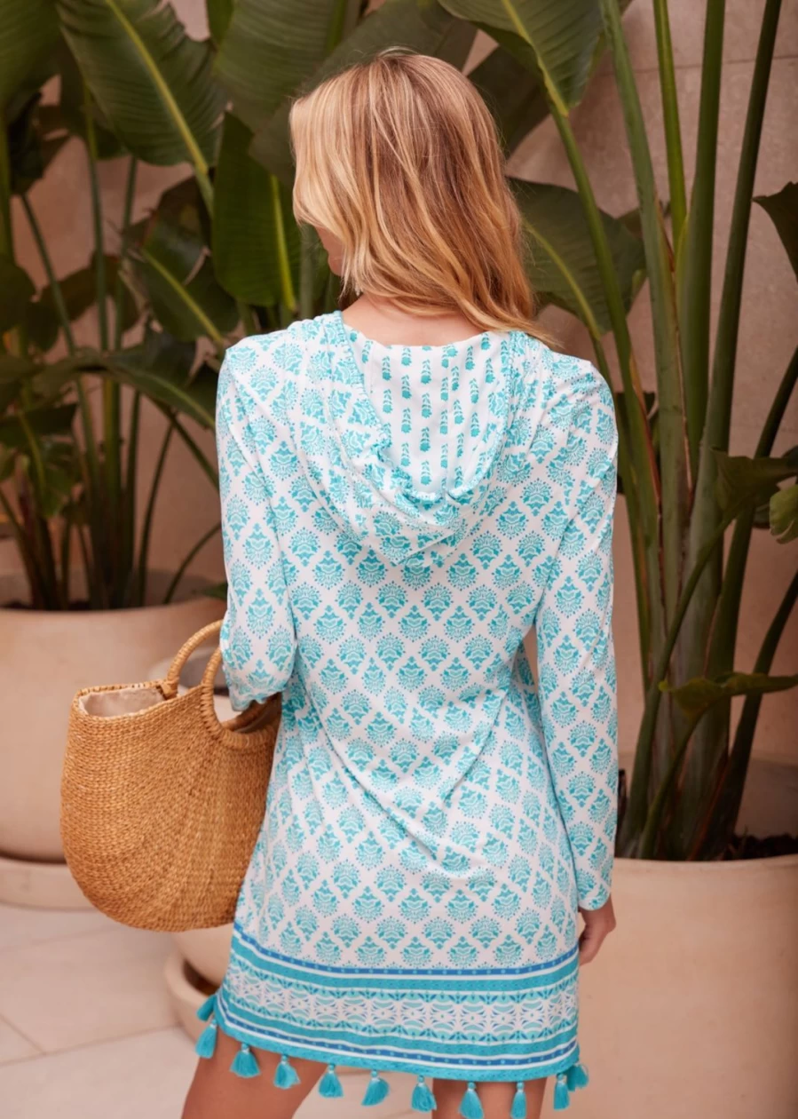 Cabana Life Women's Amalfi Coast Hooded Beach Cover Up