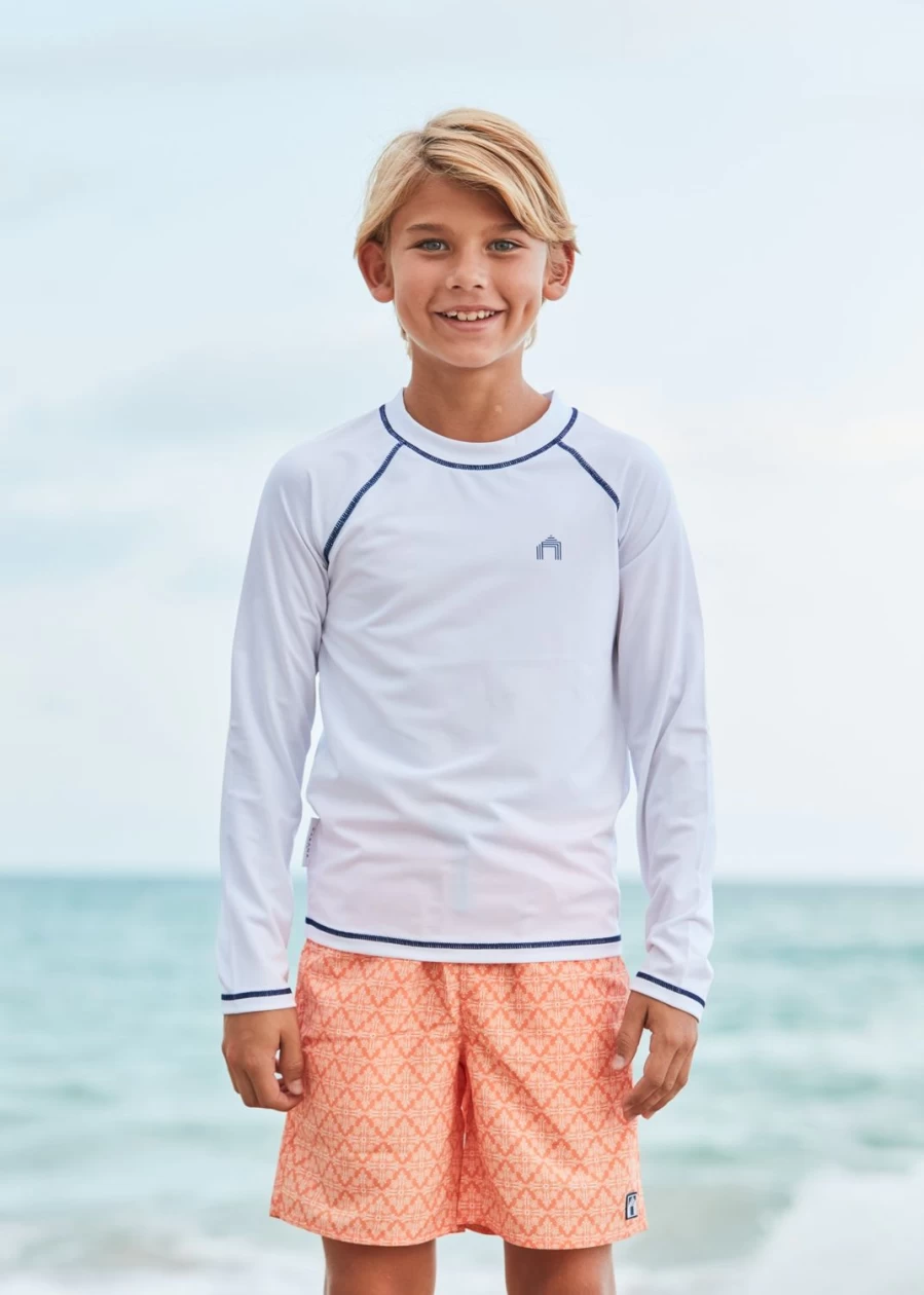 Cabana Life Boys' Fisher Island Quick-Dry Swim Trunks for Kids