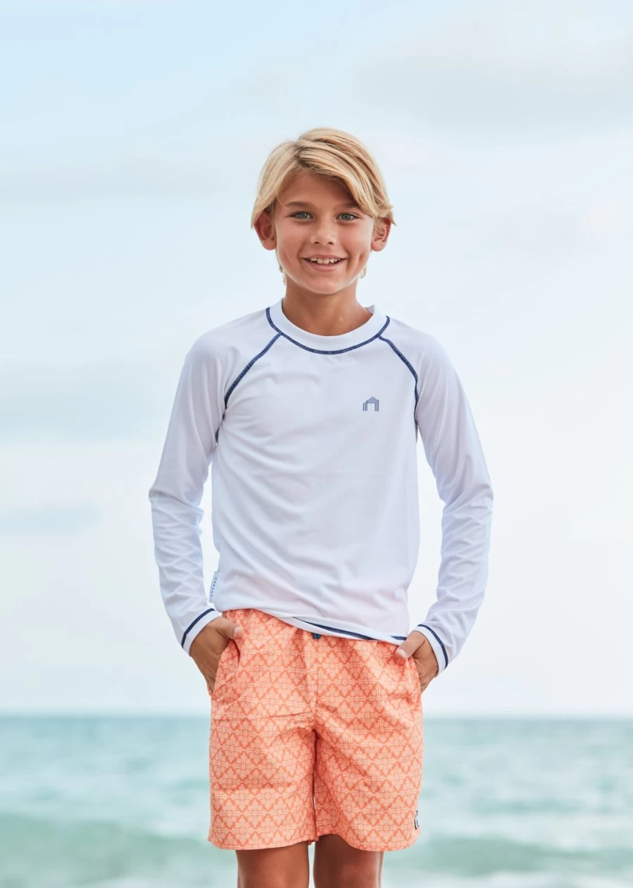 Cabana Life Boys' Fisher Island Quick-Dry Swim Trunks for Kids