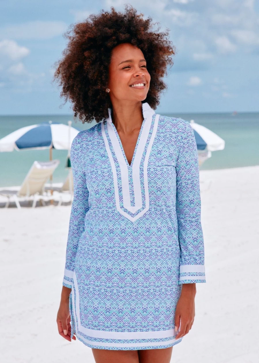 Cabana Life Women's Naples Tunic Dress - Flowy Summer Beach Tunic for Women
