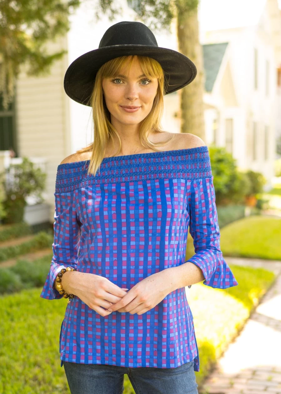 Cabana Life Women's Bar Harbor Off The Shoulder Top - Stylish Summer Blouse