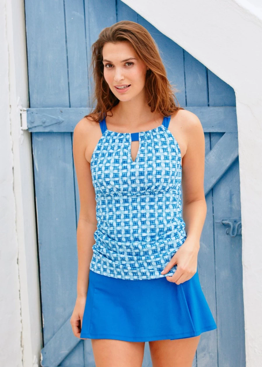 Cabana Life Women's Windermere Halter Tankini Top - Swimwear for Women