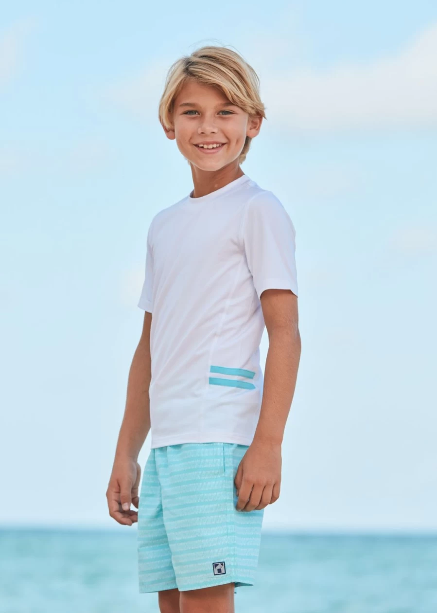 Cabana Life Boys Naples Swim Trunks - Quick-Dry UPF 50+ Beach Shorts for Kids
