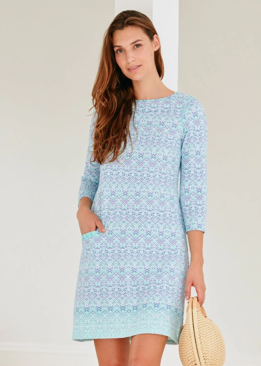 Cabana Life Women's Naples Cabana Shift Dress - Lightweight Summer Beach Dress
