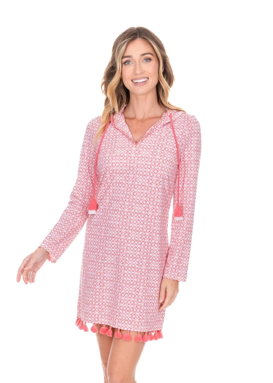 Cabana Life Women's Algarve Hooded Beach Cover Up | Lightweight Swimwear Cover-Up