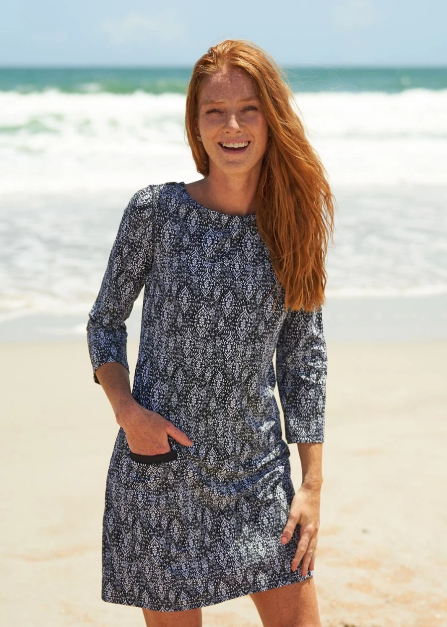 Cabana Life Women's Sanibel Cabana Shift Dress - Lightweight Summer Beach Dress