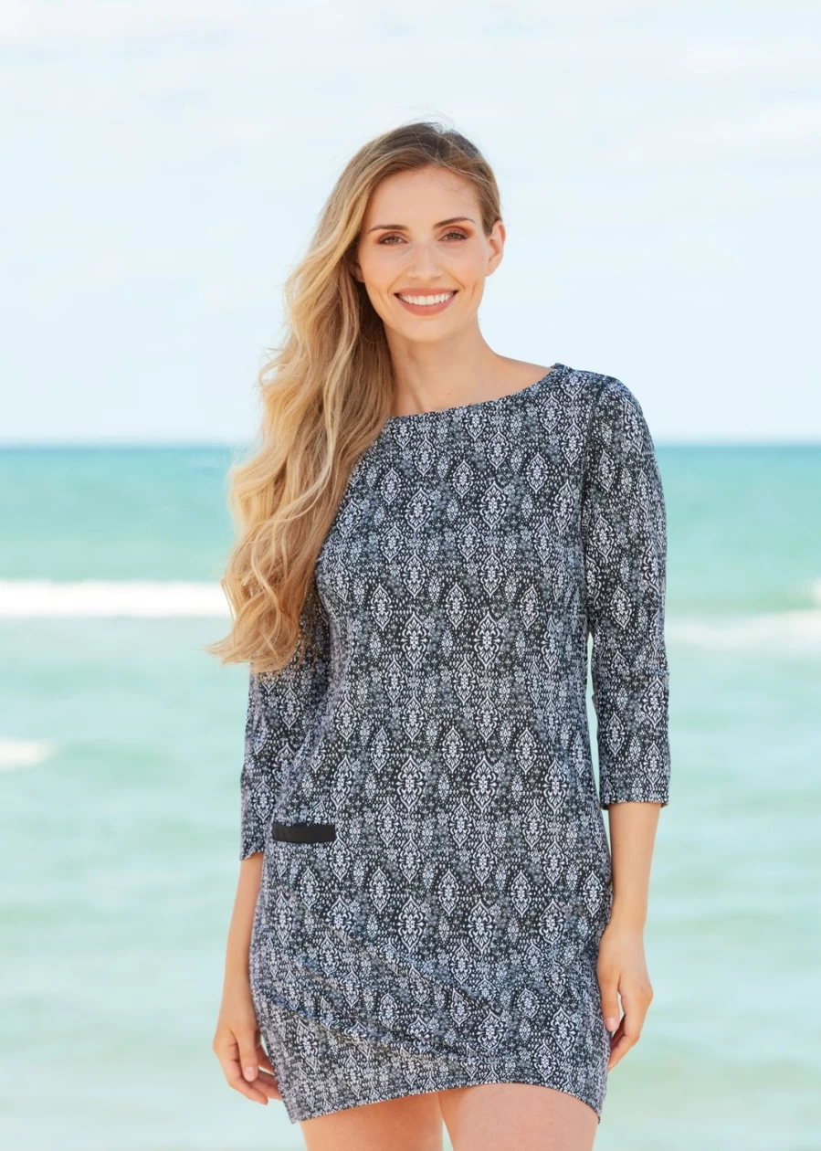 Cabana Life Women's Sanibel Cabana Shift Dress - Lightweight Summer Beach Dress