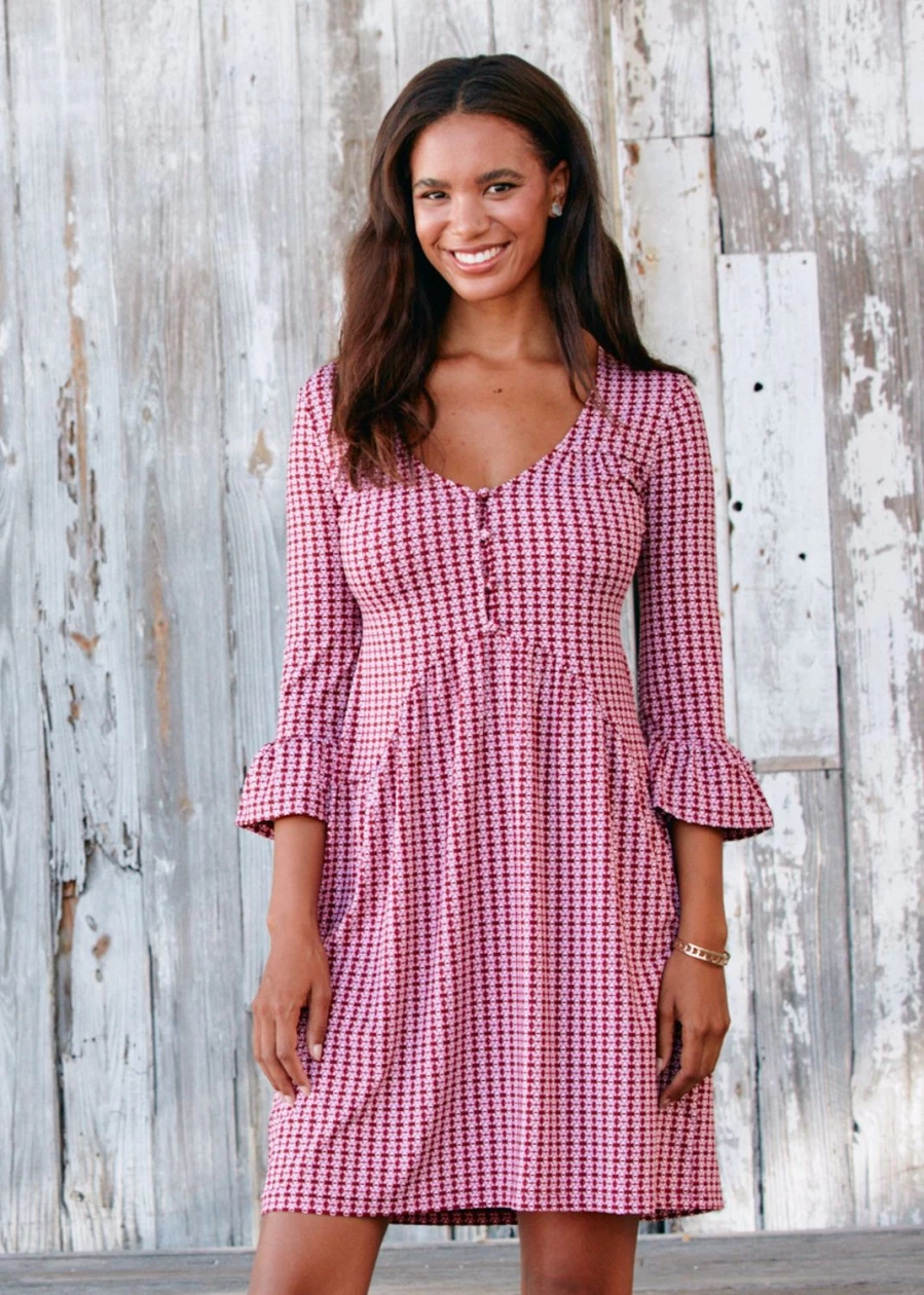 Cabana Life Women's Brooklyn Babydoll Dress - Flowy Summer Dress for Women