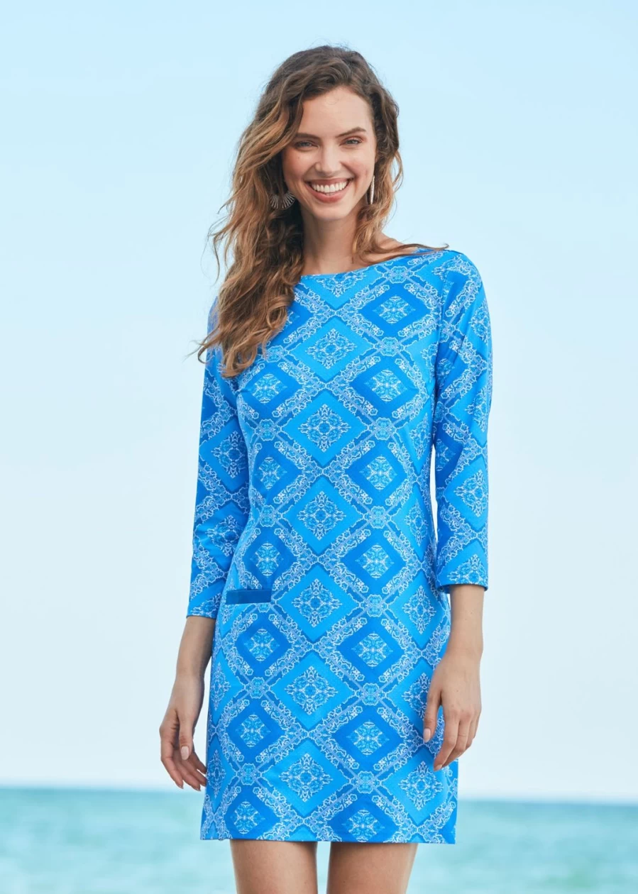 Cabana Life Women's Windermere Shift Dress - Beach Cover Up Summer Casual Dress