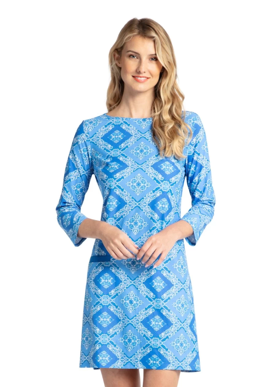 Cabana Life Women's Windermere Shift Dress - Beach Cover Up Summer Casual Dress